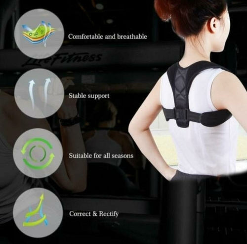 Adjustable Posture Corrector Brace — Back Support for Men & Women