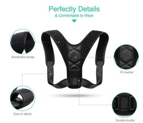 Adjustable Posture Corrector Brace — Back Support for Men & Women