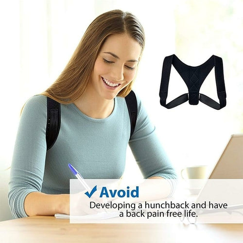 Adjustable Posture Corrector Brace — Back Support for Men & Women