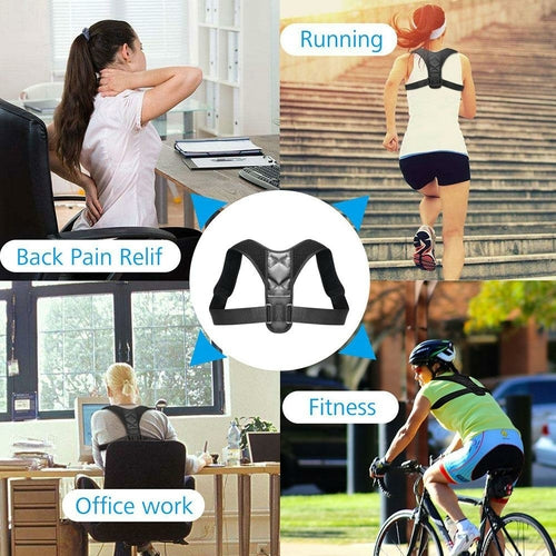 Adjustable Posture Corrector Brace — Back Support for Men & Women